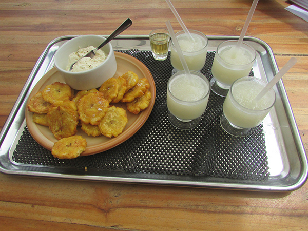 Cacao Juice and Paticones